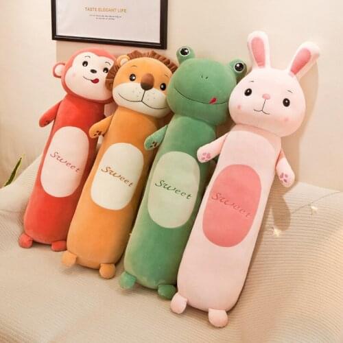 2020 New Doll Toy For Children Soft Long Sleeping Cylindrical Pillow Doll Creative Lazy Plush Toy Children Pillow Doll