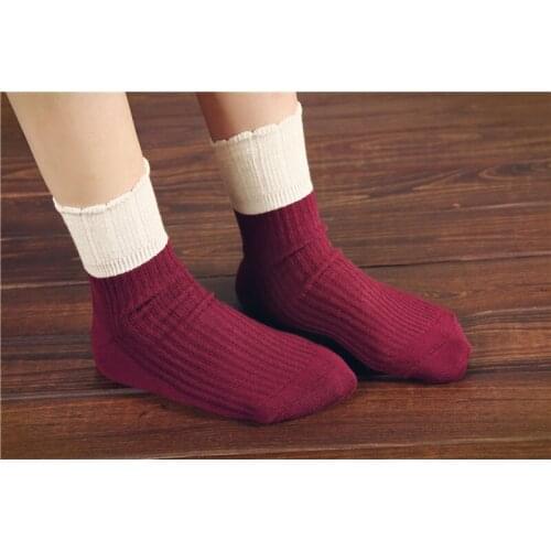 New fashion Winter student cotton comfort patchwork womens sock for female/girl/lady, Vogue casual clothing accessories SK101