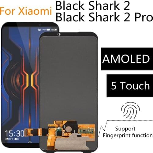 6.39'' OLED For Black Shark 2 Pro DLT-A0 LCD Display Screen Touch Digitizer For Xiaomi BlackShark 2 Global SKW-H0 LCD