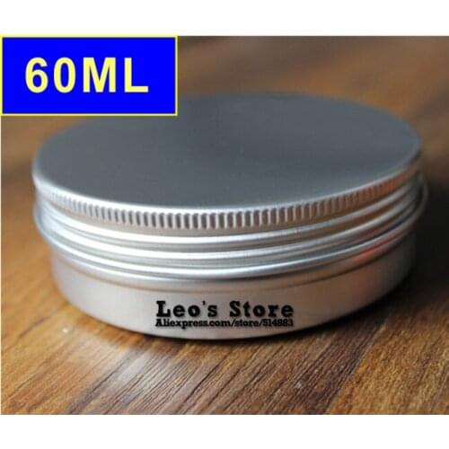 Wholesale 25mmx68mm 100pcs/lot 60ml mat aluminum Jars,cream & cosmetics container,electronic protect,LAJ-14b