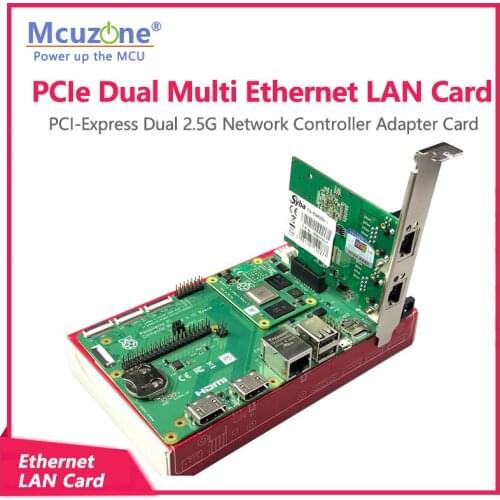 PCIe Dual Multi Ethernet LAN Card PCI-Express Dual 2.5G Network Controller Adapter Card