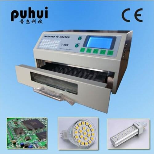 Puhui T962 110V / 220V Reflow Equipment T-962 Infrared Reflow Oven Furnace IC Heater BGA Rework Station HDCSUN Piece