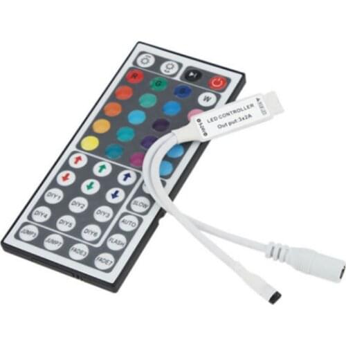 DC12/24V 44 Key IR Remote Mini Controller for 3528 5050 RGB LED Strip Lights