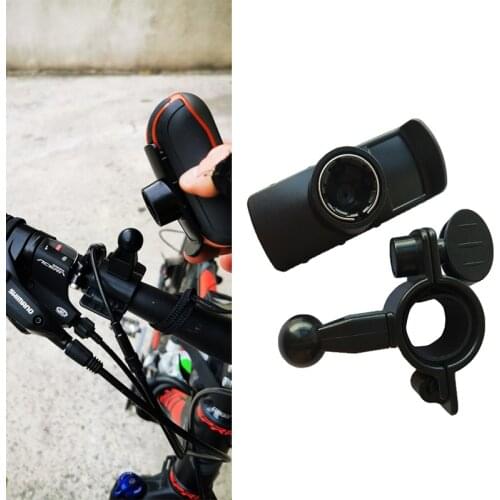 Adjustable Bicycle Motorcycle Blike Handlebar Mount Holder for Garmin GPSMAP 62 62S 62ST Rino 650 Garmin eTrex 10 20 30 Black