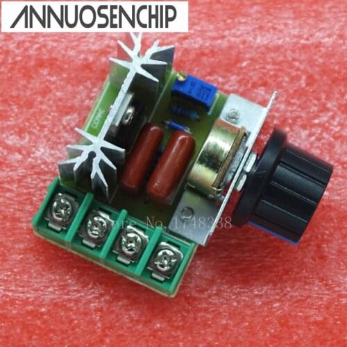 AC 220V 2000W SCR Voltage Regulator Dimming Dimmers Speed Controller Thermostat Electronic Voltage Regulator Module