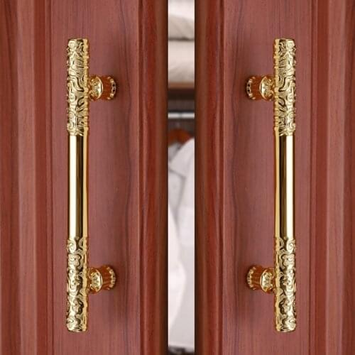 Zinc Alloy Furniture Handles Knobs T-bar Light Luxury Fashion Gold Wardrobe Dresser Cupboard Cabinet Drawer Door Handles Pulls