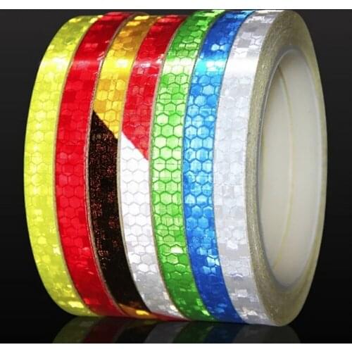 Reflective Tape Fluorescent MTB Bike Bicycle Cycling MTB Reflective Stickers Adhesive Tape Bike Stickers Bicycle Accessories