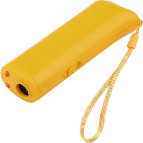 Ultrasonic Dog Pet Repeller Anti Barking Training Device Trainer 3 in 1 Stop Barking Deterrents Training Equipment No Battery