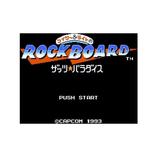 Wily & Light No Rockboard - Thats Paradise Region Free 60 Pin 8Bit Game Card For Subor Game Players