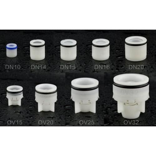 1Pcs Check valve plastic backflow core DN10,14,15,16,20,OV15,20,25,32mm prevents backflow Water meter fittings valve plugged in