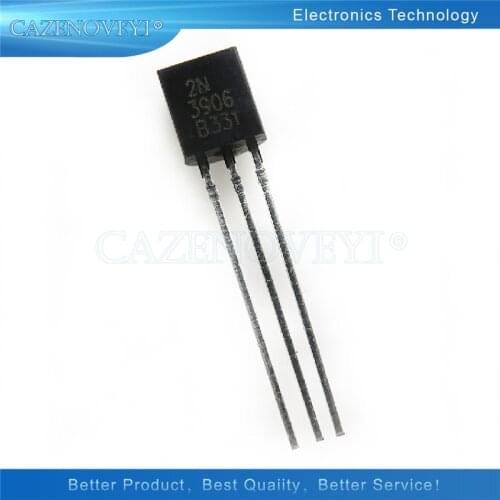 100pcs/lot 2N3906 TO-92 3906 MMBT3906 In Stock