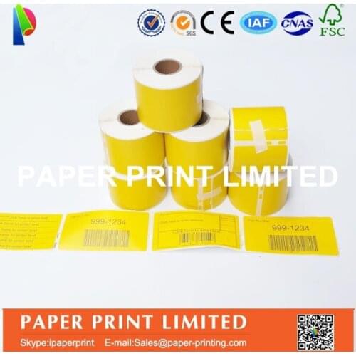 100 x Rolls Dymo Compatible Labels 99014 yellow colors also supply Orange or pink or Green custom colors