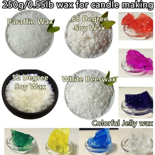 120g Wax for Candle Making DIY Scented Candles Raw Materials for Rookie Soy Wax/Paraffin Wax/Beeswax Handmade Candle Supplies