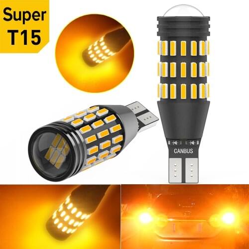 A Pack Canbus T15 W16W Led Light Car CSP Led Reverse Backup Lamp For Lada Granta Vesta Niva Kalina Samara 12V White Amber Red