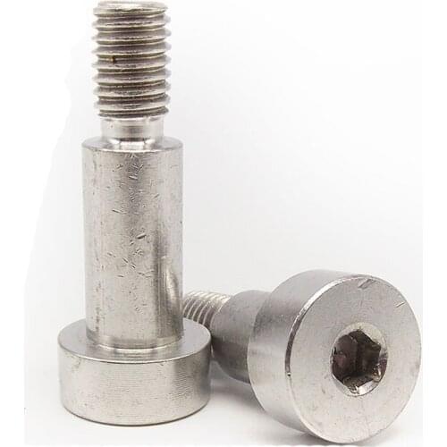 5pcs M5 shoulder screws Allen plug screw hex socket contour bolts hexagon limit bols stainless steel D6 bar diameter 5mm-60mm