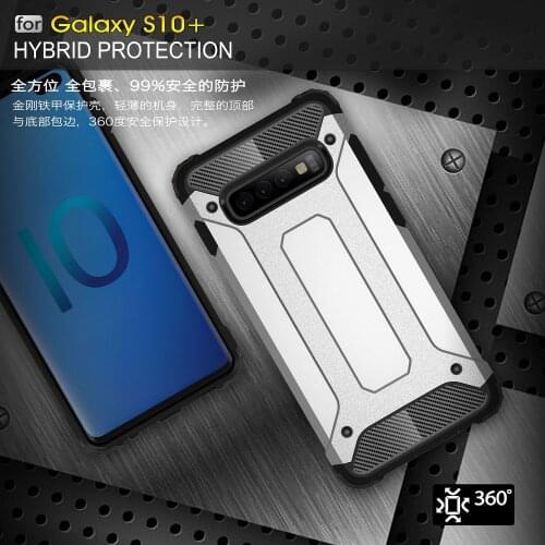 For Samsung Galaxy S10 Plus Case Luxury Hard Armor Rugged PC+TPU Hybrid Protective back cover case For samsung s10e s10+ s10plus