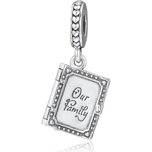 CKK Fits Pandora Bracelet Family Book Beads For Jewelry Making Charms Sterling Silver 925 Original Bead Charm Kralen