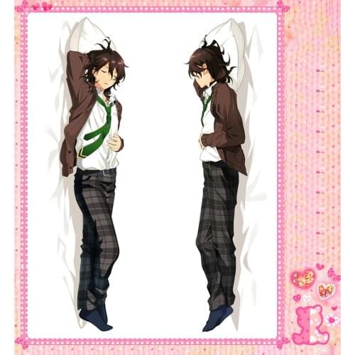 Japanese Anime Cartoon Ensemble Stars Double sided hugging Pillow Case Pillow Cover Pillowcase Peach Skin 2 Way 72014