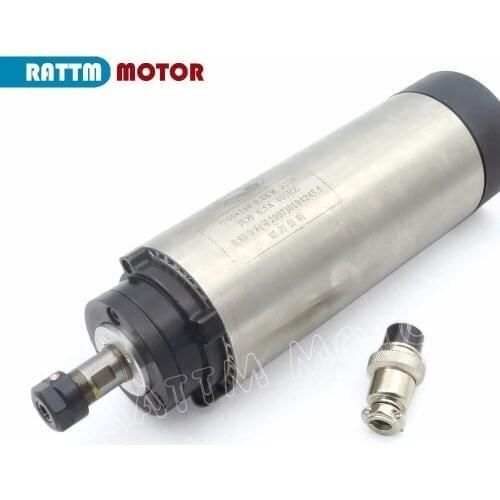 0.8KW / 800W Air-cooled Spindle motor ER11,220V, 24000rpm,4 bearing,400Hz, 65x225mm for CNC Router Engraving milling grind