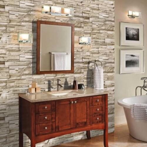 Faux Brick Vinyl Wallpaper Sticker Stone Peel and Stick Wallpaper Decorative Contact Paper for Walls Counter Home Decor