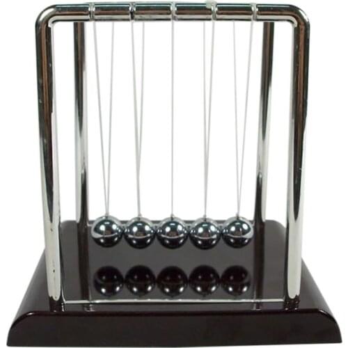 Newton pendulum Home Decoration Accessories Newton Cradle Hit Ball Black Base Decoration Science Balance Ball Educational Decor