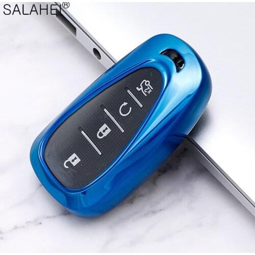 Fashion Soft TPU Car Key Case Auto Key Protection Cover For Chevrolet New Malibu XL Equinox Car-Styling Holder Shell Accessories