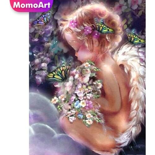 MomoArt Diamond Painting Portrait New Arrival Diamond Embroidery Portrait Cross Stitch Mosaic Child Full Drill Square Home Decor