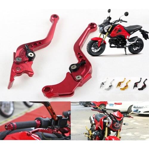 Motorcycle Adjustable Brake Clutch Levers For Honda GROM MSX125 SF MSX 125 SF MSX125SF 2013 2014 2015 2013-2019 Brake Levers