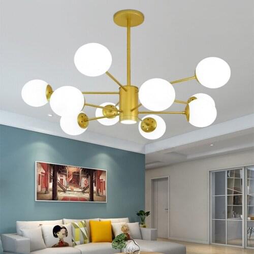 Nordic lampen industrieel luminaire glass ball LED pendant lights bedroom hanglamp deco chambre