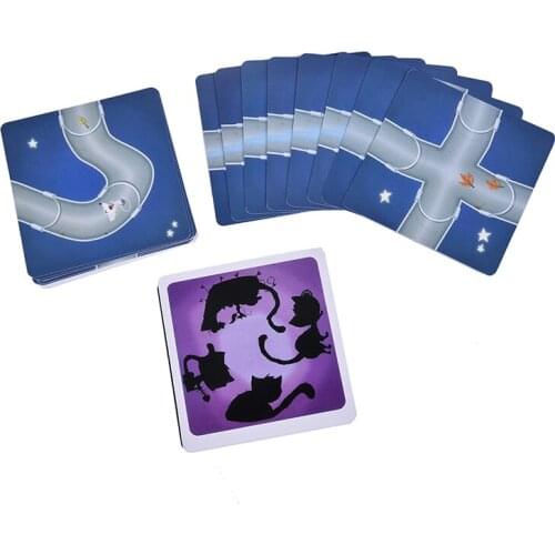 Newest High Quality Chabyrinthe Board Games Cute Kitten Cat Cards For Kids Gift Full English Version Home Party Card Game