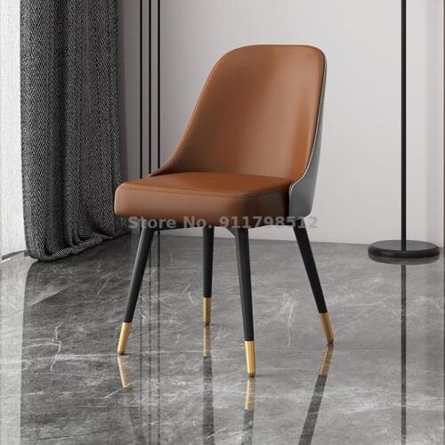 Nordic dining chair simple modern net red makeup chair home restaurant light luxury creative back chair desk lounge chair