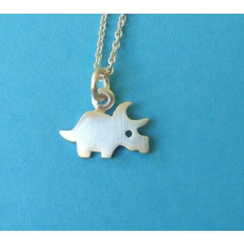 Daisies One Piece New Arrivals Women Animal Statement Necklace Chic Triceratops Dinosaur Pendant Necklace femenino