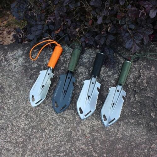 Hiking Trowel Multi-purpose Fine Polishing Accessory Camping Backpacking Portable Trowel with Carrying Pouch Tools for Outdoor