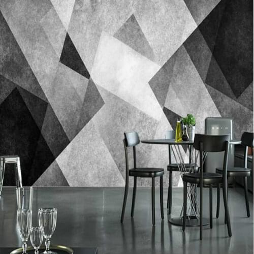 Retro modern geometric black white lines 3D jewelry Home Improvement 3D Wallpaper for Walls 3d wall murals wallpaper