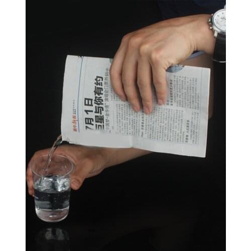 Water in newspaper. card magic tricks,illusions,card tricks novelties,magic tricks product. paper magic. magic toys. games