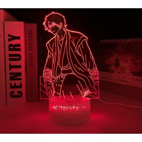 Yona of the Dawn Anime 3D LED White Base Lamp for Bedroom Decorative Nightlight Birthday Gift Acrylic LED Night Light