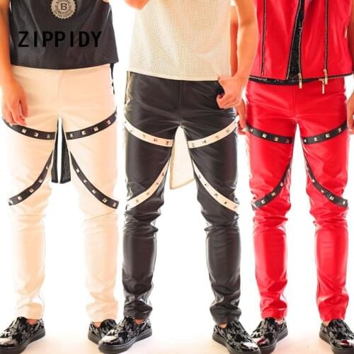 ZIPPIDY Mens Leather Pants