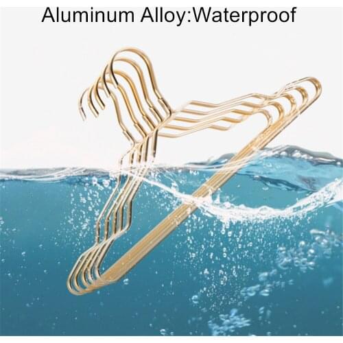 10/5PCS Clothes Hanger Metal Drying Rack Adult Clothing Organizer Shelf Aluminum Alloy Anti-skid Dress Coat Pants Rack 41x19cm