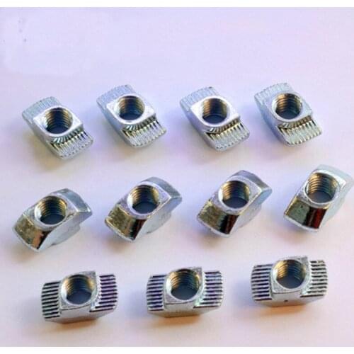 50Pcs M3/M4/M5 Slot T-nut Sliding Nut Aluminum Extrusions Furniture Profile 2020 series Slot Groove 6mm