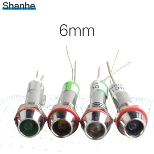 6mm LED Indicator light DC12V LED lamp signal light