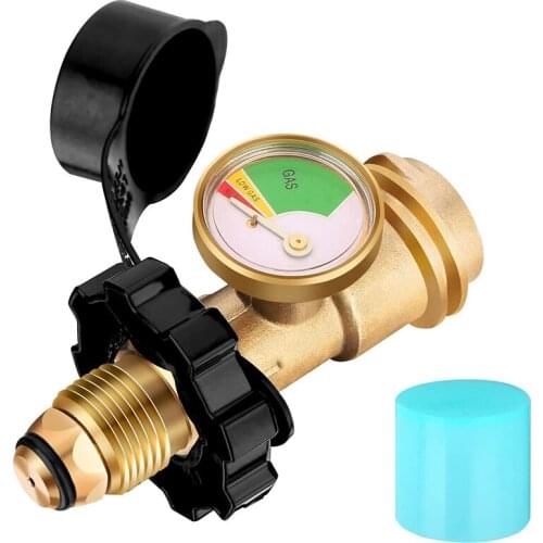 POL Propane Tank Adapter Metering Gauge Converter POL LP Fuel Service Valve to Propane Cylinder General Propane Tank