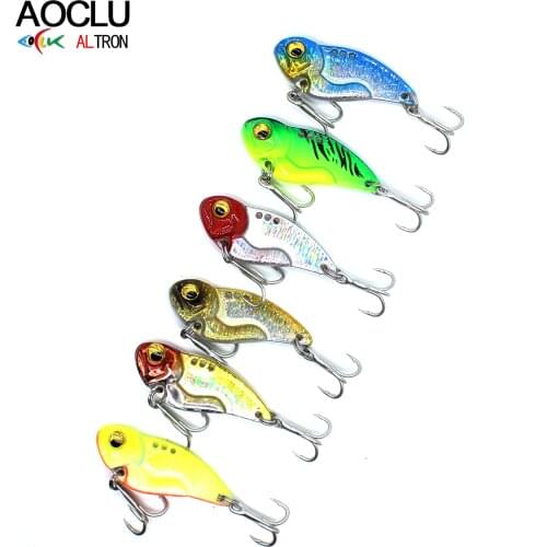 AOCLU Lure Metal Fishing VIB 5g 8g 14g 20g Casting Jig Lures Spinner Bait Artificial Bait Bass Bait Full Swimming Layer