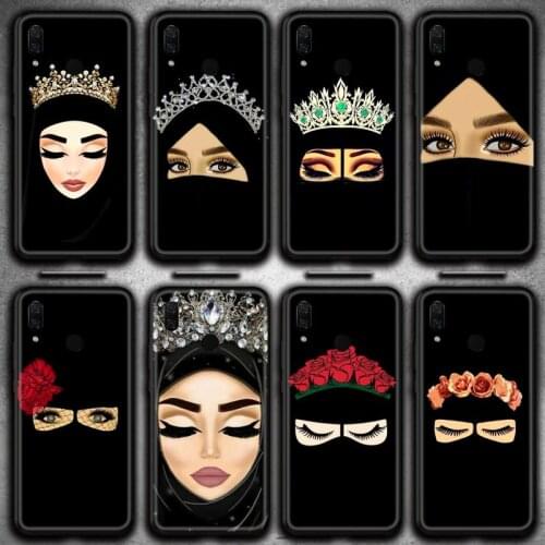 Arabic Hijab Girl Queen Crown Phone Case Huawei Y6P Y8S Y8P Y5II Y5 Y6 2019 P Smart Prime Pro