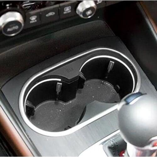 Free Shipping Brand New For Audi A3 2012-2018 High Quality Stainless Steel Car Water Cup Cover Trim Car Styling Accessories