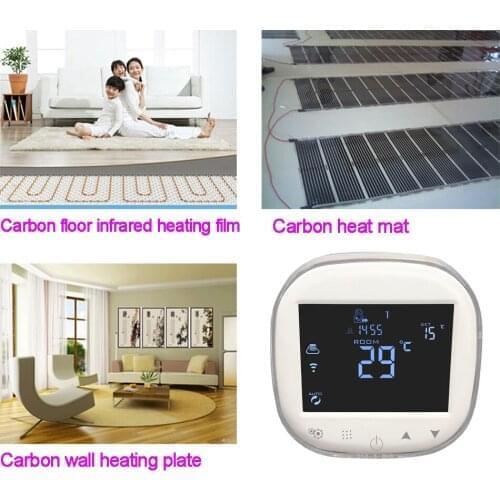 WIFI Smart Home Digital Room Thermostat Weekly Programmable Temperature Controller Electric Floor Heating Thermostat