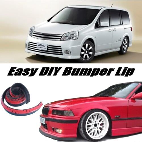 NOVOVISU Bumper Lip Deflector Lips For Nissan Lafesta B30 B35 Front Spoiler Skirt For Car Tuning / Body Kit / Strip