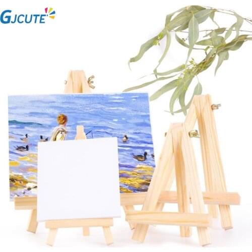 1PC Mini Wooden Easel Tripod Easel Display Painting Stand Card Canvas Holder