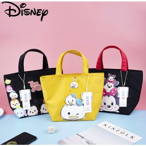 Disney Baby Food Insulation Bags Mickey Mouse Handbags Baby Organizer Stroller Bag Diaper Bag Baby Bags for Girls Kids Lunch Bag