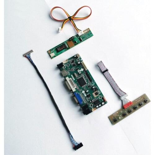 For LP141X2 LP141X3 LP141X5 LVDS 20-Pin 1024*768 LCD 14.1" 1CCFL Inverter VGA DVI M.NT68676 display controller card DIY kit