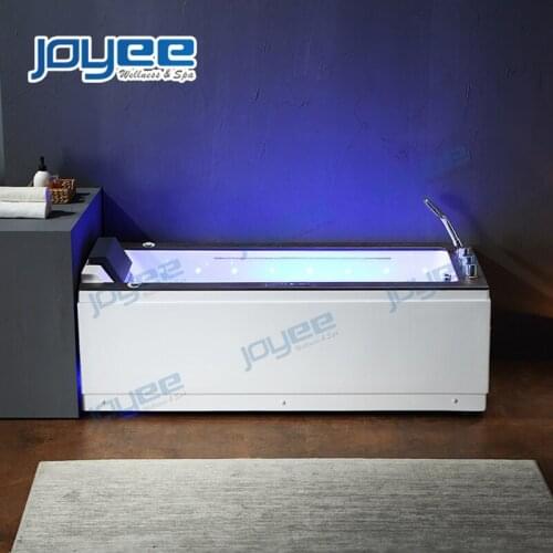 JOYEE New Design Indoor Portable 1 Person Hot Tub with Artificial Stone Surface Lay Z Spa Massage Bathtub Jacuzzi Function